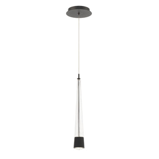 Buy black-and-clear-textured-shade Quill Pendant by W.A.C. Lighting