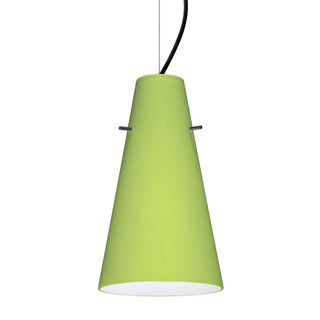 Buy black-with-chartreuse-glass-and-green-shade Besa Cierro Cable Pendant Outdoor (Damp) Pendant by Besa