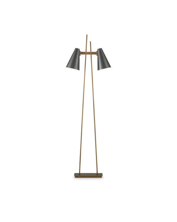 Duet Floor Lamp Floor Lamp by Currey and Company