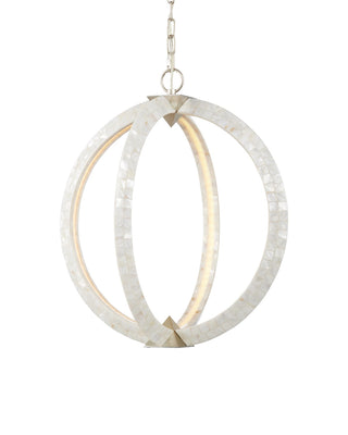Buy pearl-silver Arietta Collection Chandelier by Currey and Company