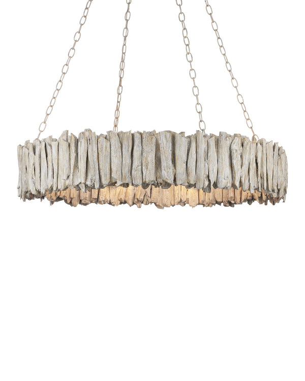 Driftwood Collection Chandelier by Currey and Company