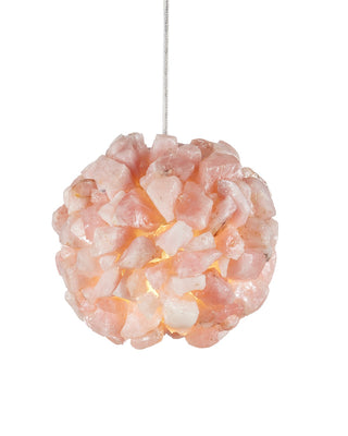 Clio Pink Pendant Pendant by Currey and Company