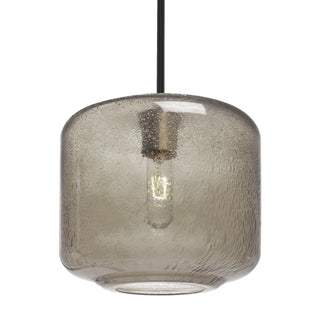 Buy black-with-smoke-bubble-glass-and-smoke-shade Besa Niles Stem Pendant Outdoor (Damp) Pendant by Besa