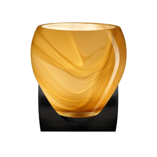 Buy black-with-honey-glass-and-yellow-shade Besa Bolla Mini Sconce Outdoor (Damp) Sconce by Besa