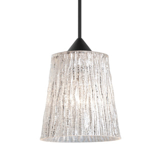 Buy black-with-stone-glitter-glass-and-silver-gray-shade Besa Nico Pendant Pendant by Besa