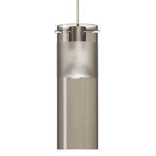 Buy satin-nickel-with-smoke-frost-glass-and-smoke-shade Besa Scope Pendant Pendant by Besa
