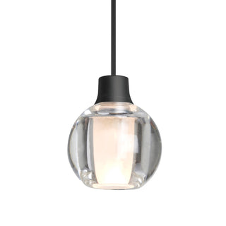 Buy black-with-clear-glass-and-clear-shade Besa Boca Pendant Pendant by Besa