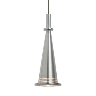 Buy bronze-with-satin-nickel-glass-and-metal-shade Besa Prince Pendant Pendant by Besa