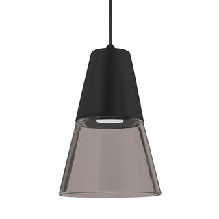 Buy black-with-smoke-black-glass-and-smoke-shade Besa Timo Pendant Pendant by Besa