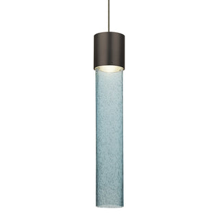 Buy bronze-with-blue-bubble-glass-and-blue-shade Besa Wanda Pendant Pendant by Besa