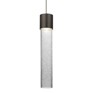 Buy bronze-with-clear-bubble-glass-and-clear-seedy-shade Besa Wanda Pendant Pendant by Besa
