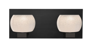 Buy black-with-white-sand-glass-and-white-shade Besa Keno Vanity Vanity by Besa