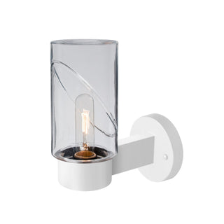 Buy white-with-clear-glass-and-clear-shade Besa Blink Outdoor Sconce Outdoor (Damp) Sconce by Besa