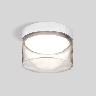 Buy white-with-clear-glass-and-clear-shade Besa Epic Flush Mount Outdoor (Damp) Flush Mount Light by Besa