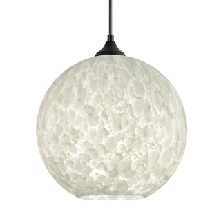 Buy black-with-carrera-glass-and-white-shade Besa Coco Outdoor Pendant Outdoor (Damp) Hanging Lanterns by Besa