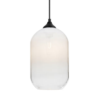 Buy black-with-white-clear-glass-and-white-shade Besa Omega Outdoor Pendant Outdoor (Damp) Hanging Lanterns by Besa