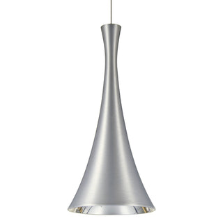 Buy satin-nickel-with-satin-nickel-glass-and-metal-shade Besa Rondo Pendant Pendant by Besa