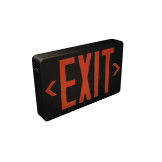 Buy black-and-red-shade Exit Outdoor (Damp) LED Exit Sign by Nora Lighting