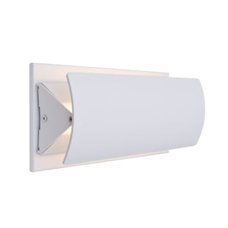 Buy with-white-silver-glass-and-white-shade Besa Montour Wall Sconce Outdoor (Damp) Sconce by Besa