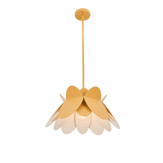 Buy white-and-yellow Flor Pendant by Kalco