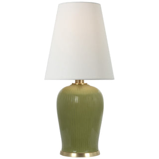 Buy light-olive-with-4-5-x-7-5-x-8-25-linen-glass-and-natural-cream-shade Opera Table Accent Lamp by Visual Comfort Signature
