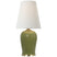 Light Olive with 4.5" x 7.5" x 8.25" Linen Glass and Natural/Cream Shade