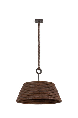 Buy textured-bronze-w-highlight Sequoia Outdoor (Damp) Pendant by Troy Lighting