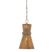 Patina Brass with Natural String Glass and Woven/Natural Shade