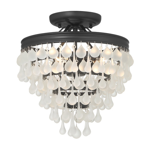 Calypso Outdoor (Damp) Semi Flush Mount Light by Crystorama
