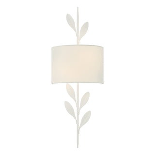 Buy matte-white Broche Sconce by Crystorama