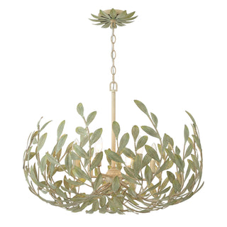Buy champagne-green-tea Broche Outdoor (Damp) Chandelier by Crystorama