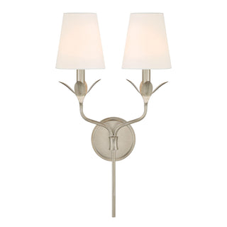 Buy antique-silver Broche Wall Sconce by Crystorama