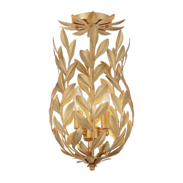 Broche Outdoor (Damp) Semi Flush Mount Light by Crystorama