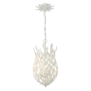 Buy matte-white Broche Outdoor (Damp) Mini Pendant by Crystorama