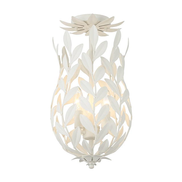 Broche Outdoor (Damp) Semi Flush Mount Light by Crystorama