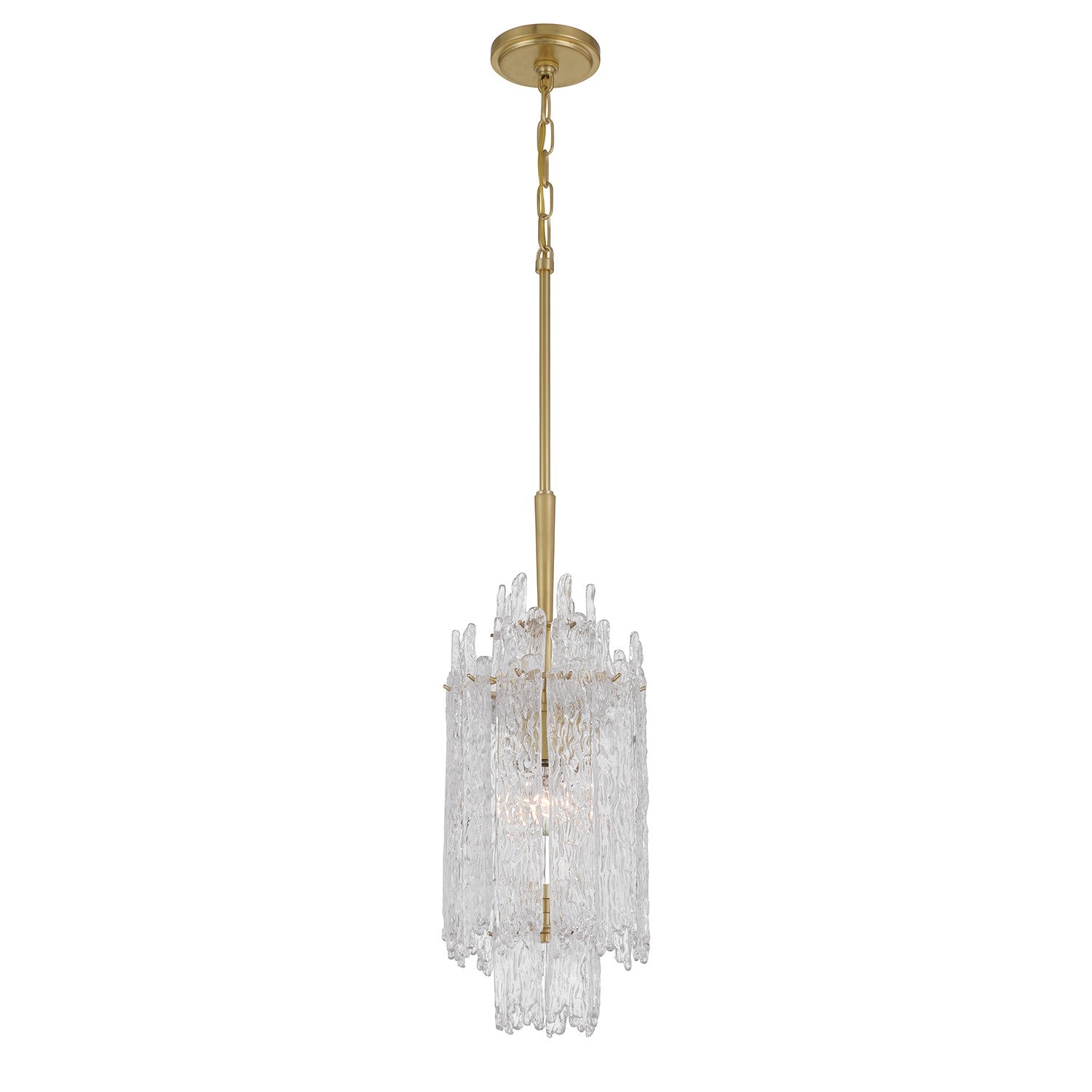 Crystorama - ACK-921-AG - One Light Pendant - Ackerly - Aged Brass from Lighting & Bulbs Unlimited in Charlotte, NC