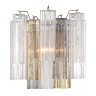 Buy polished-chrome-with-tronchi-glass-glass-and-amber-brown-shade Addis Outdoor (Damp) Sconce by Crystorama