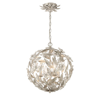 Buy antique-silver Marselle Outdoor (Damp) Pendant by Crystorama