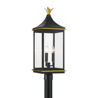Simpson Outdoor (Wet) Post Lantern by Crystorama