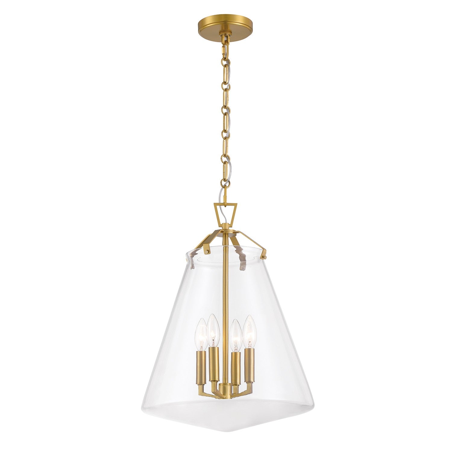 Crystorama - VSS-7015-LG - Four Light Pendant - Voss - Luxe Gold from Lighting & Bulbs Unlimited in Charlotte, NC