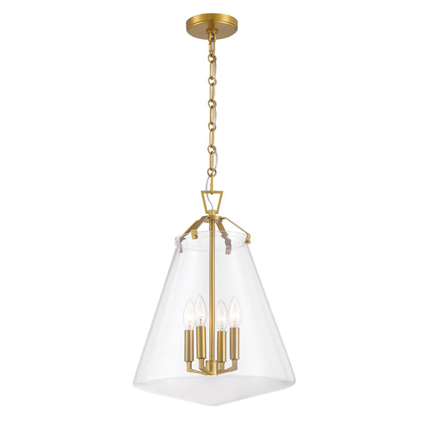 Crystorama - VSS-7015-LG - Four Light Pendant - Voss - Luxe Gold from Lighting & Bulbs Unlimited in Charlotte, NC