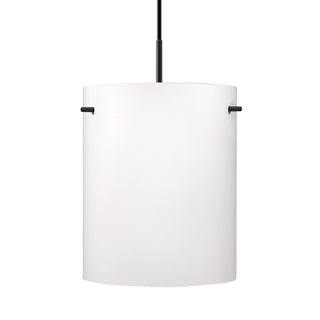 Buy black-with-opal-matte-glass-and-clear-textured-shade Besa Tamburo Pendant Outdoor (Damp) Pendant by Besa