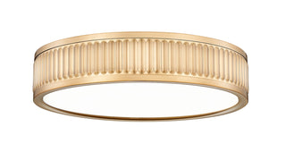 Buy modern-gold-with-frosted-glass-and-frosted-shade Stari Outdoor (Damp) Flush Mount Ceiling Light by Z-Lite