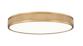 Buy modern-gold-with-frosted-glass-and-white-shade Stari Outdoor (Damp) Flush Mount Ceiling Light by Z-Lite