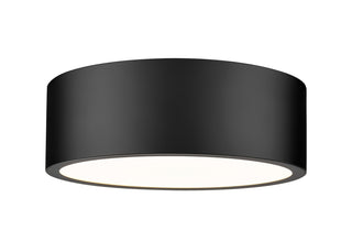 Buy matte-black Coronado Outdoor (Damp) Flush Mount Ceiling Light by Z-Lite