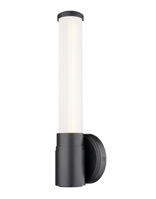 Buy matte-black-with-white-opal-glass-and-opal-shade Warwick Outdoor (Damp) Sconce by Z-Lite