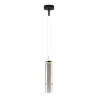 Buy matte-black-smoked-glass Bambu Pendant by Matteo Lighting