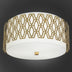 Modern Brass w/Frosted Cased White Glass Shade and White Shade