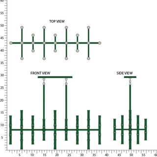 Buy jungle-w-polished-nickel Kane Pendant by Robert Abbey