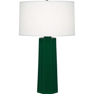 Buy jungle-glazed-ceramic Mason Table Lamp by Robert Abbey